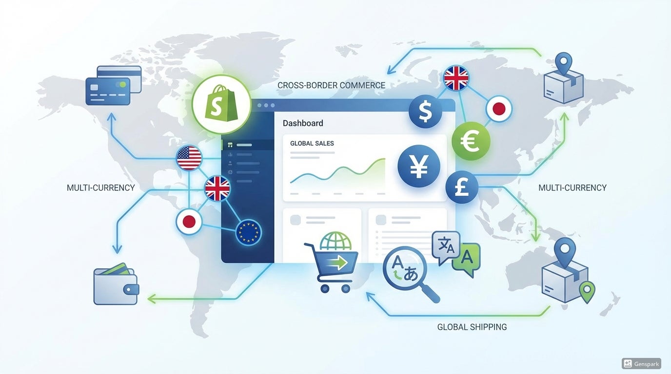 Shopifyで海外販売を成功させる方法｜多言語・多通貨（Shopify Markets）設定手順